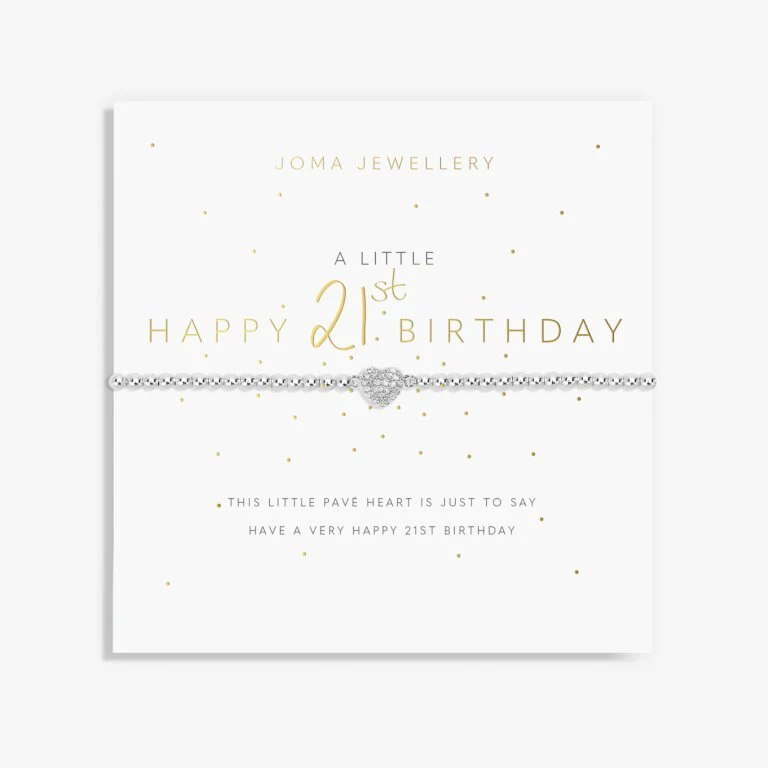 Joma Jewellery A Little 'Happy 21st Birthday' Bracelet