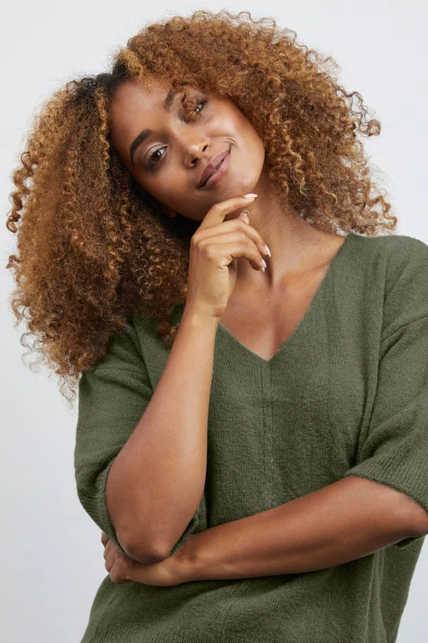 Sorbet Alpaca Knit Blouse - Image 4