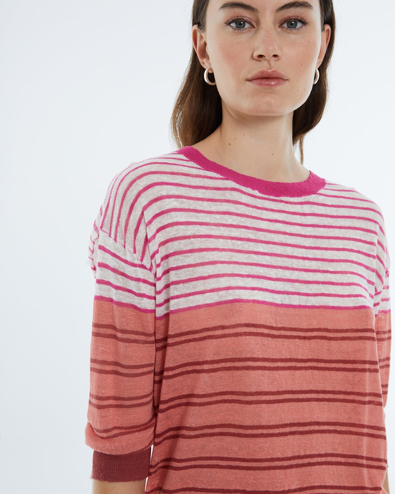 Andam Jersey Tri colour Top - Image 5