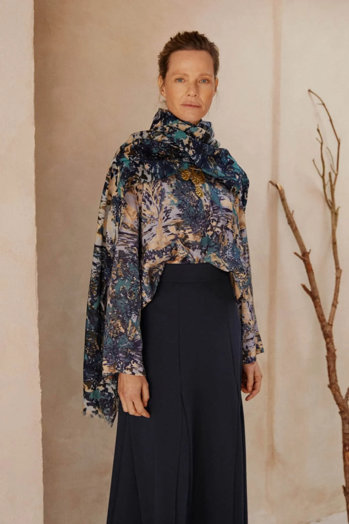 Masai Assana Printed Wool Scarf - Image 6