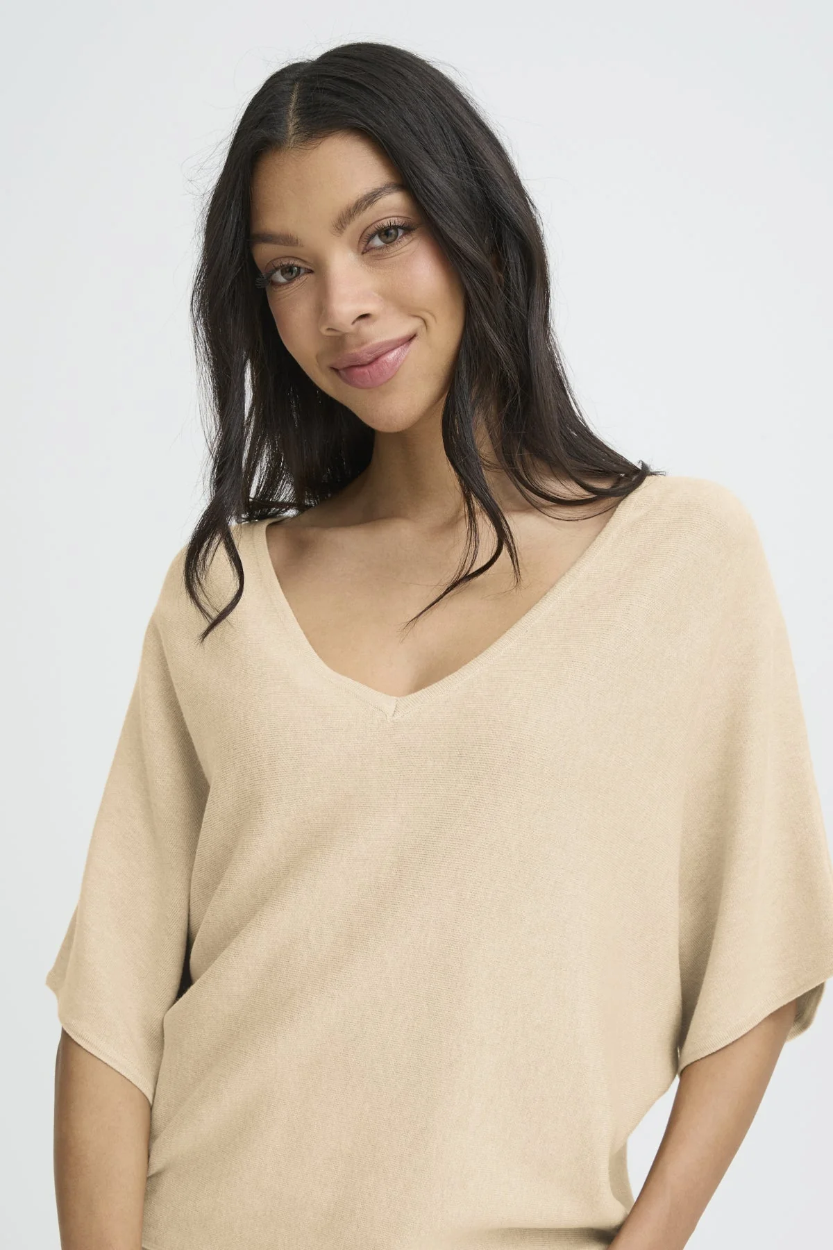 b.young BYMMORLA V-Neck Short Sleeve Top - Image 5