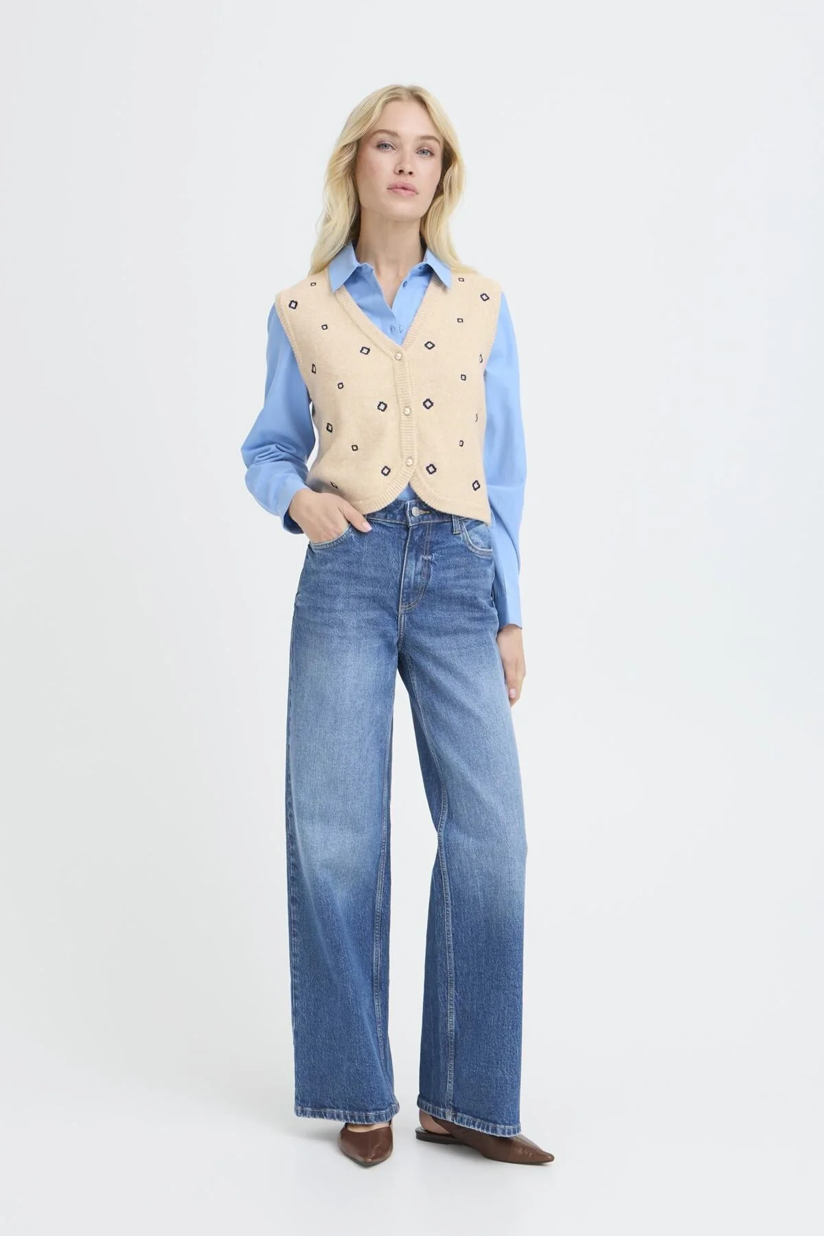 b.young BYNADIKA Knitted Vest - Image 5