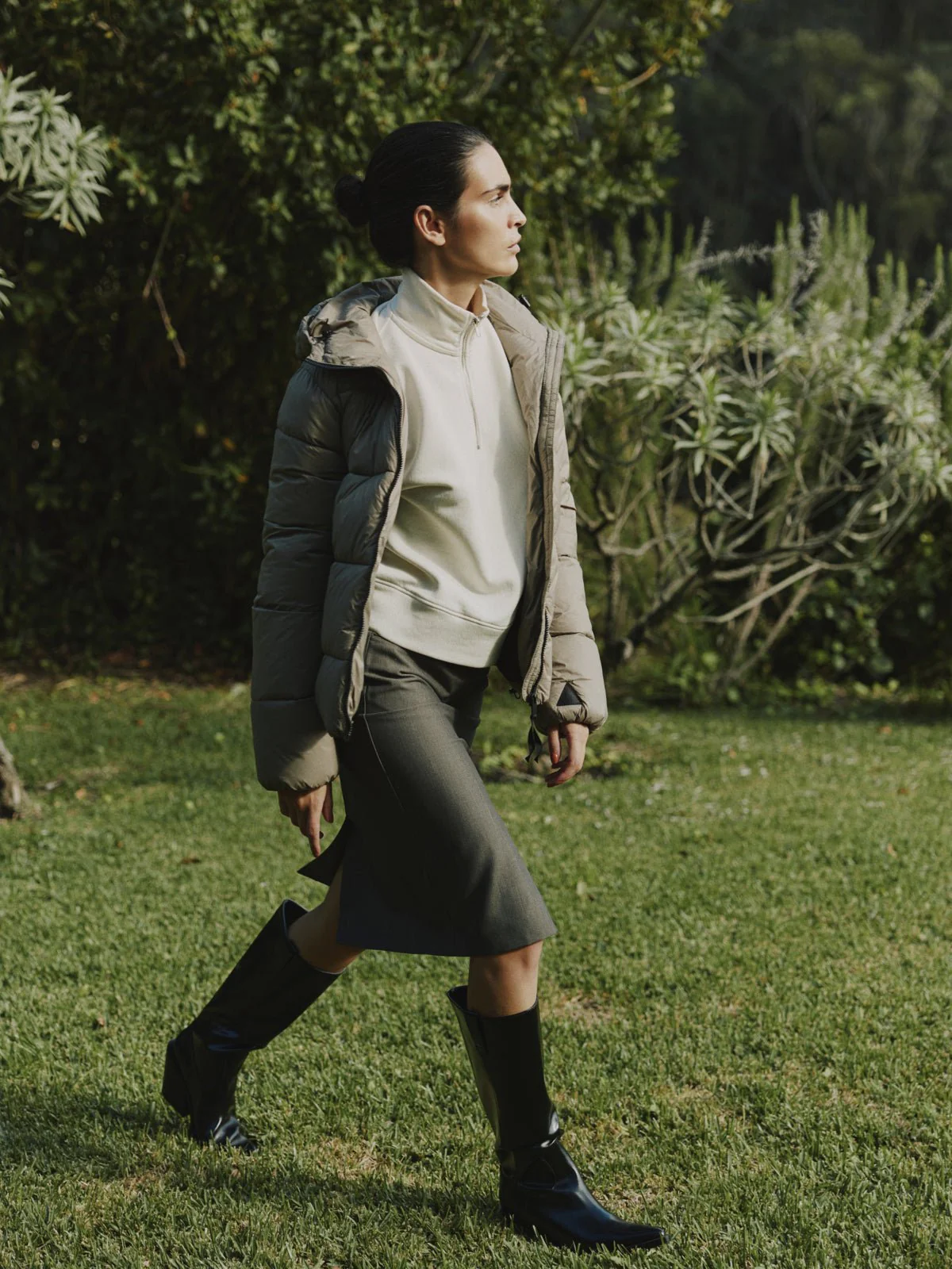 b.young BYSolle Cropped Sweatshirt Birch - Image 4