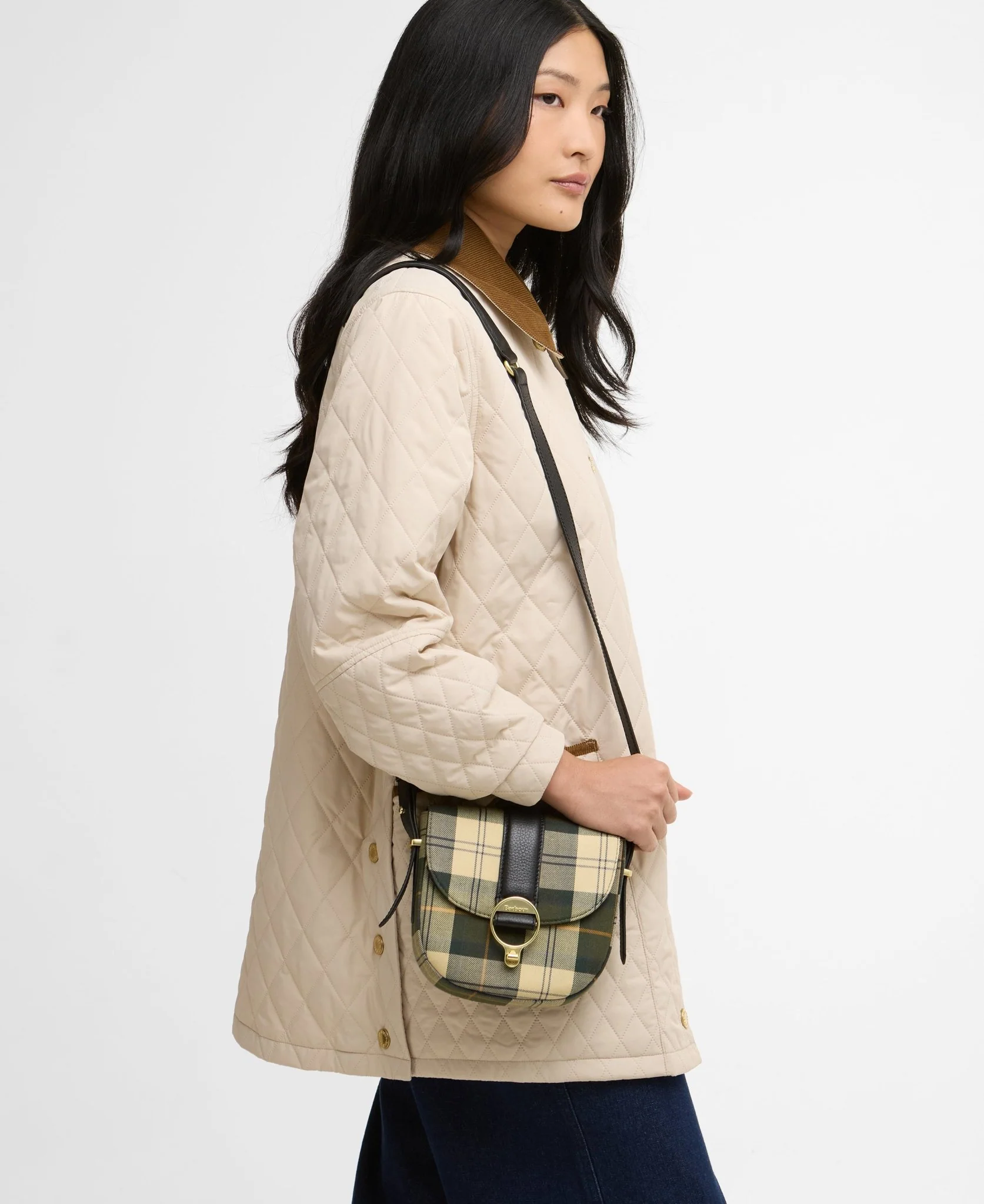 Barbour Elm Tartan Crossbody Bag - Image 4