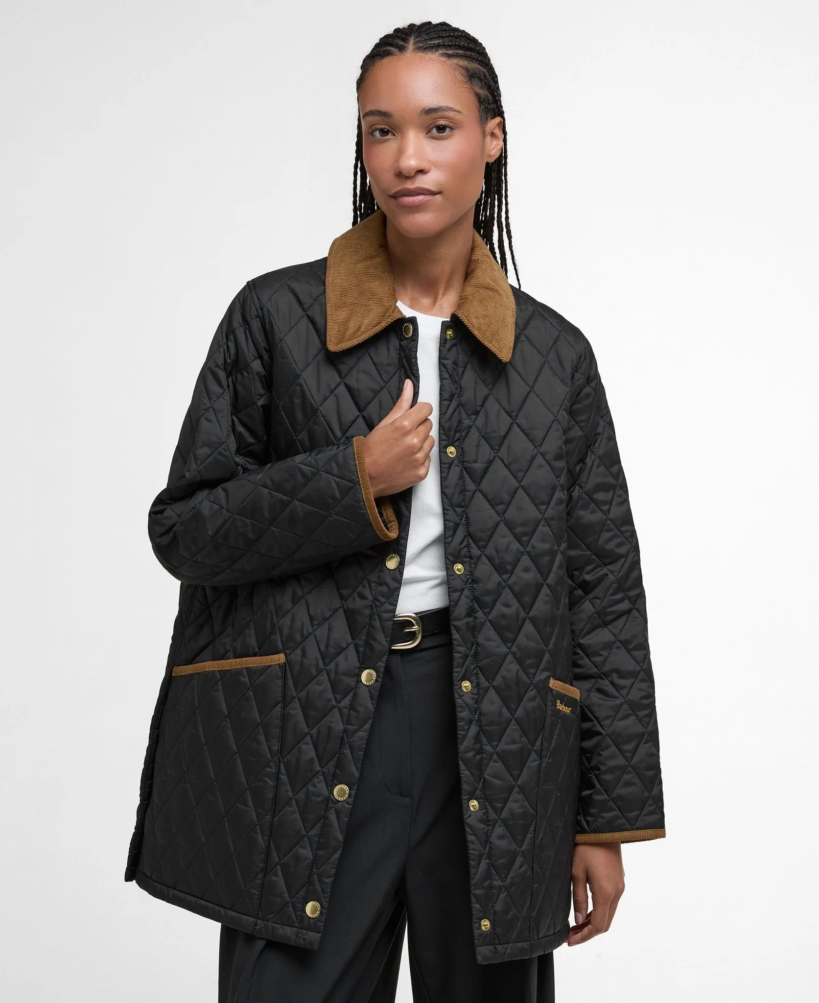Barbour Icons Modern Liddesdale Quilted Jacket Black - Image 2