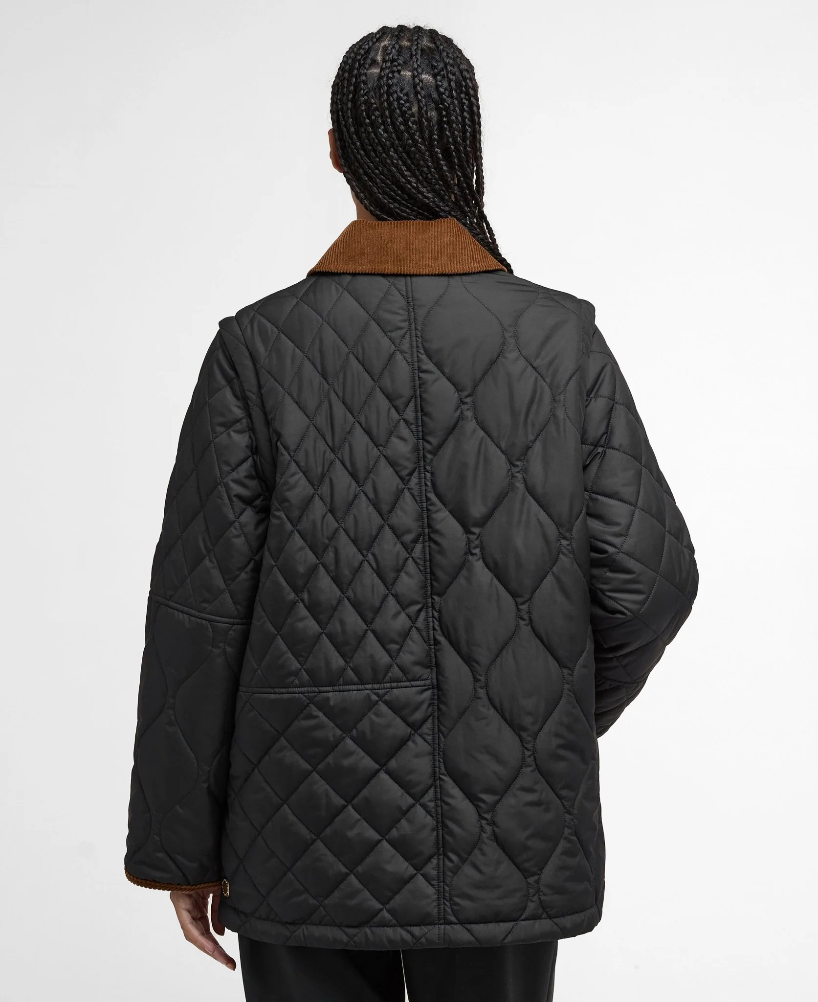 Barbour Icons Modern Liddesdale Quilted Jacket Black - Image 3