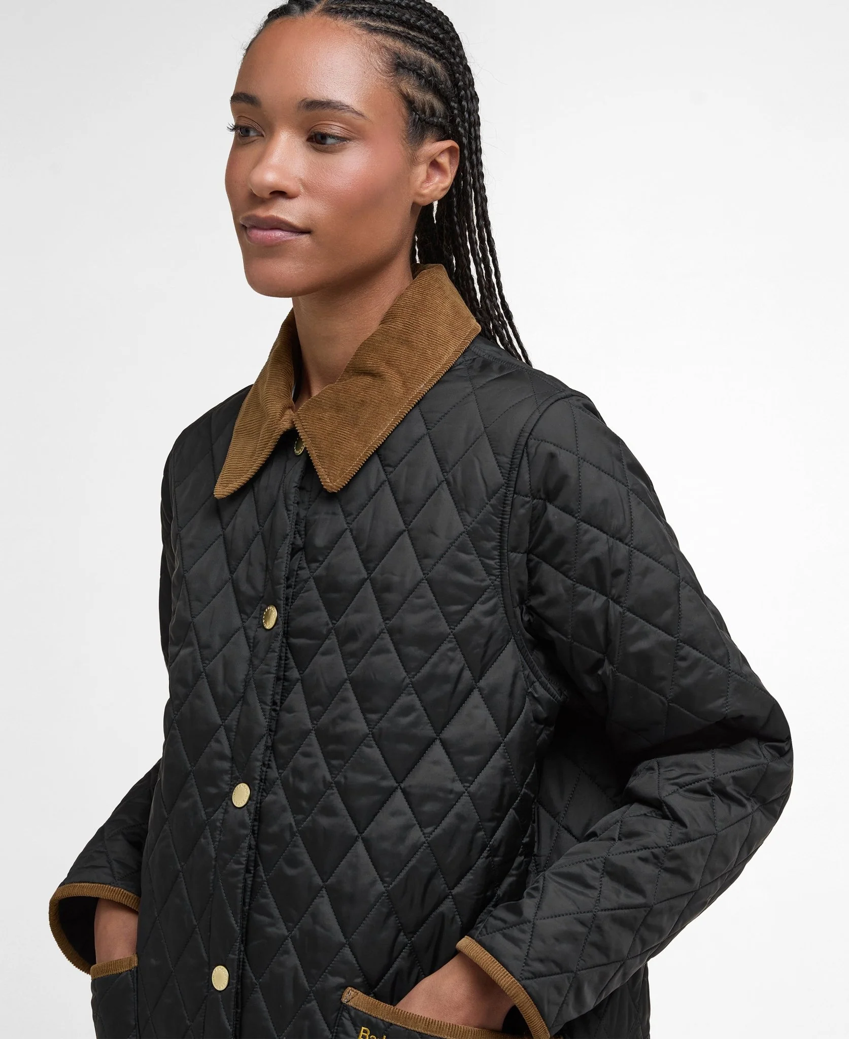 Barbour Icons Modern Liddesdale Quilted Jacket Black - Image 4