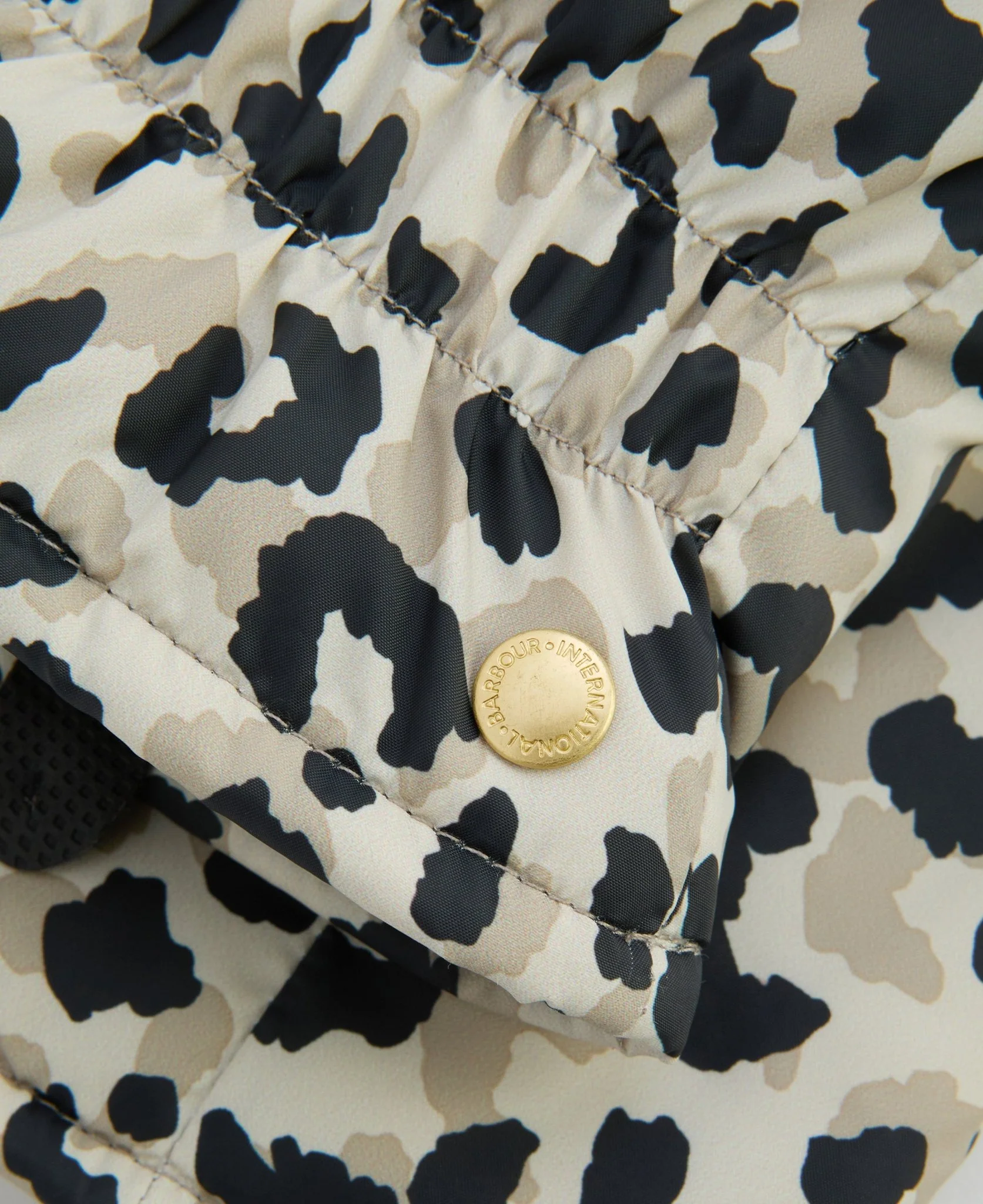 Barbour International Harley Waterproof Mittens Jasmine Leopard - Image 2