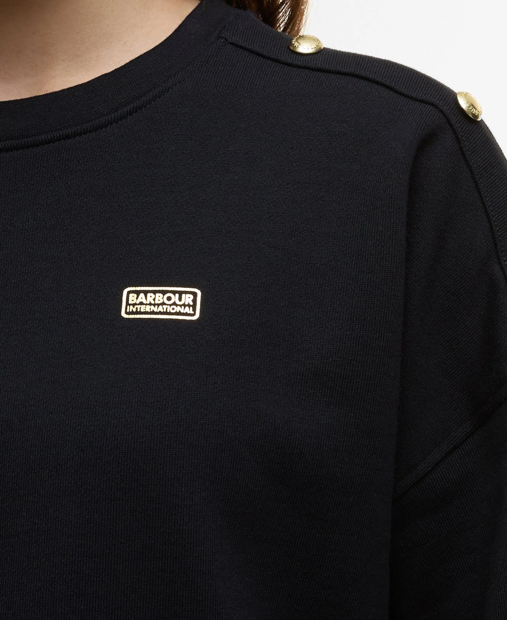 Barbour International Juliana Sweatshirt Black - Image 5