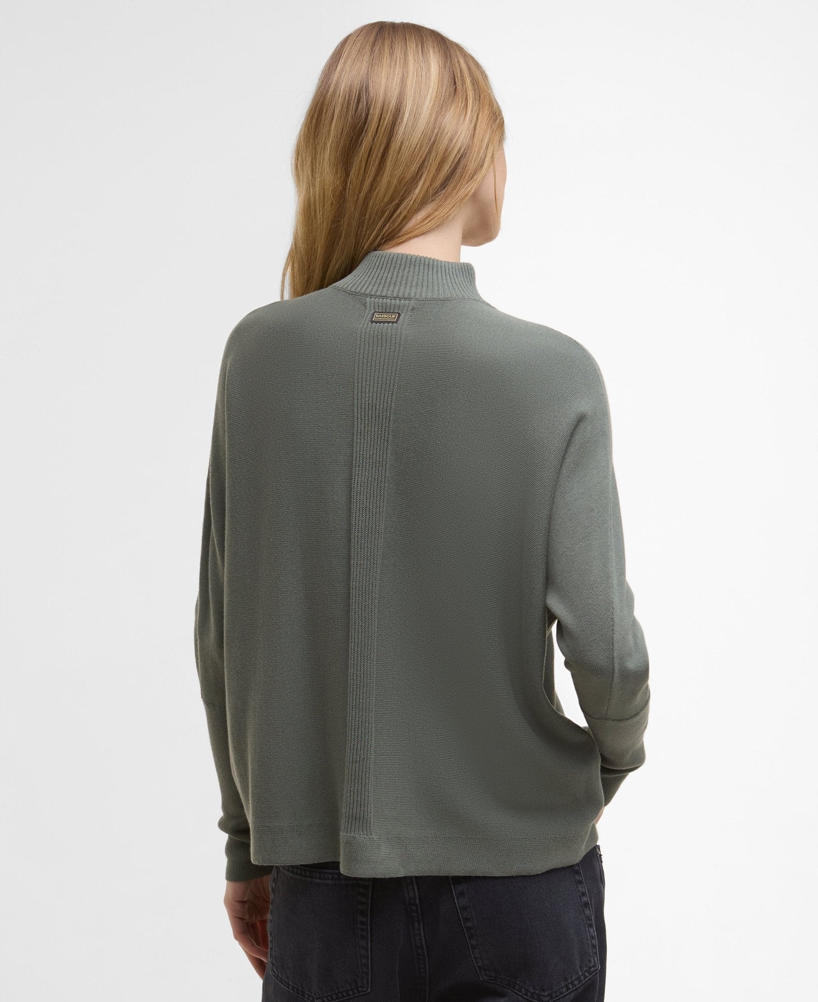 Barbour International Lola Knitted Jumper Dusty Khaki - Image 3