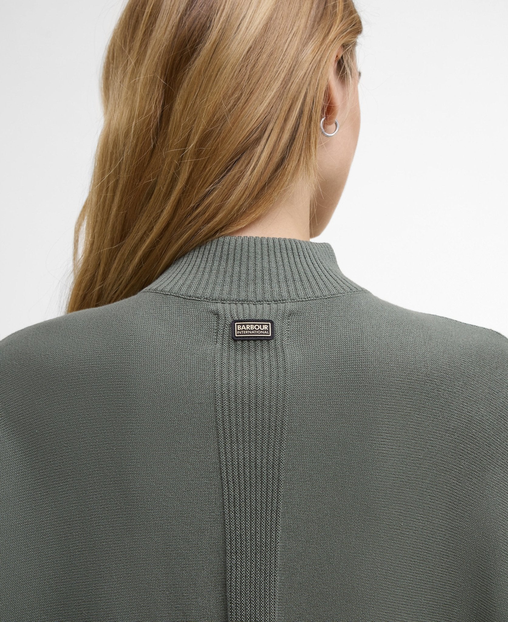 Barbour International Lola Knitted Jumper Dusty Khaki - Image 5