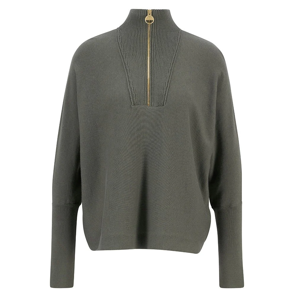 Barbour International Lola Knitted Jumper Dusty Khaki - Image 6