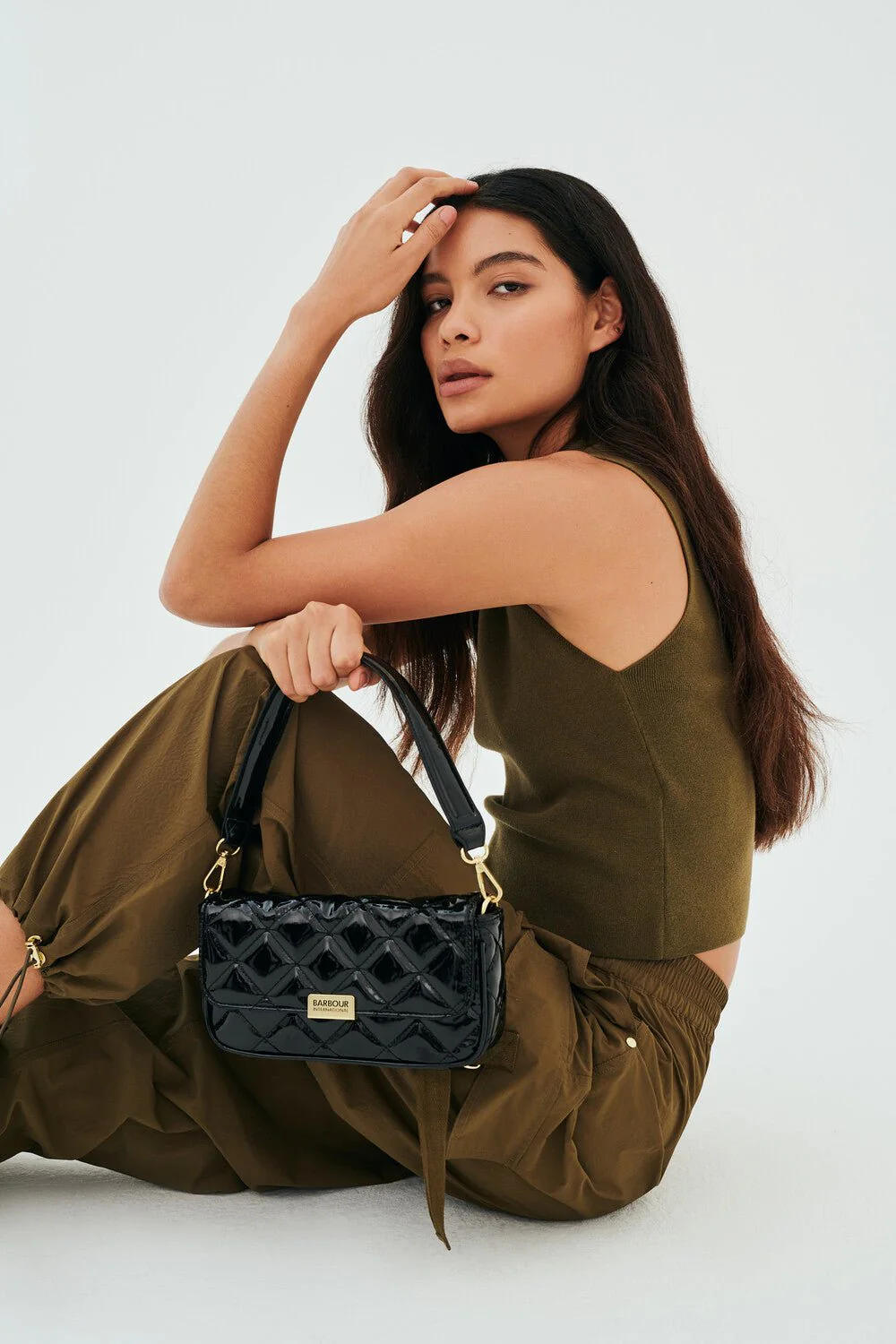 Barbour International Quilted Mini Soho Crossbody Bag - Image 10