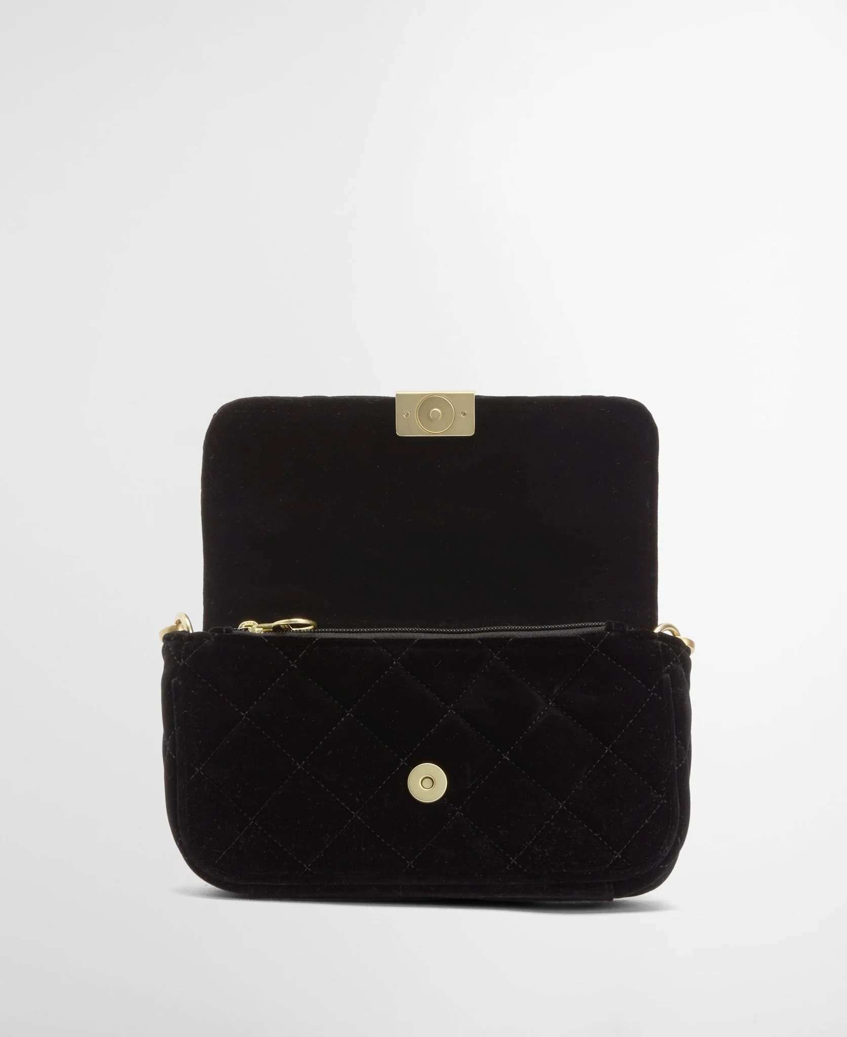 Barbour international Quilted Mini Soho Crossbody Bag Velvet Black - Image 6