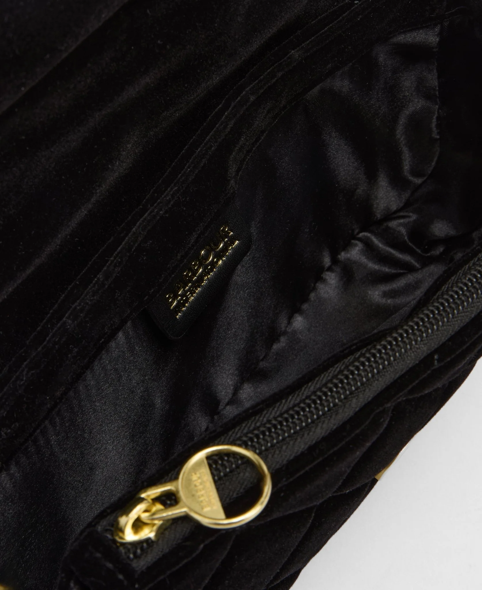Barbour international Quilted Mini Soho Crossbody Bag Velvet Black - Image 8