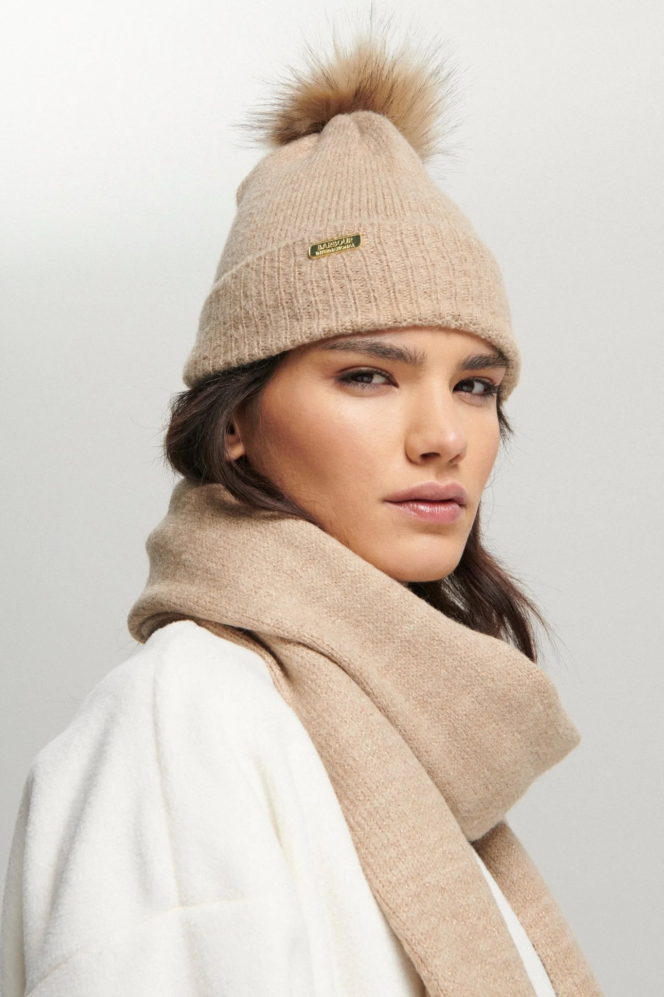 Barbour international Sparkle Beanie & Scarf Gift Set - Image 8