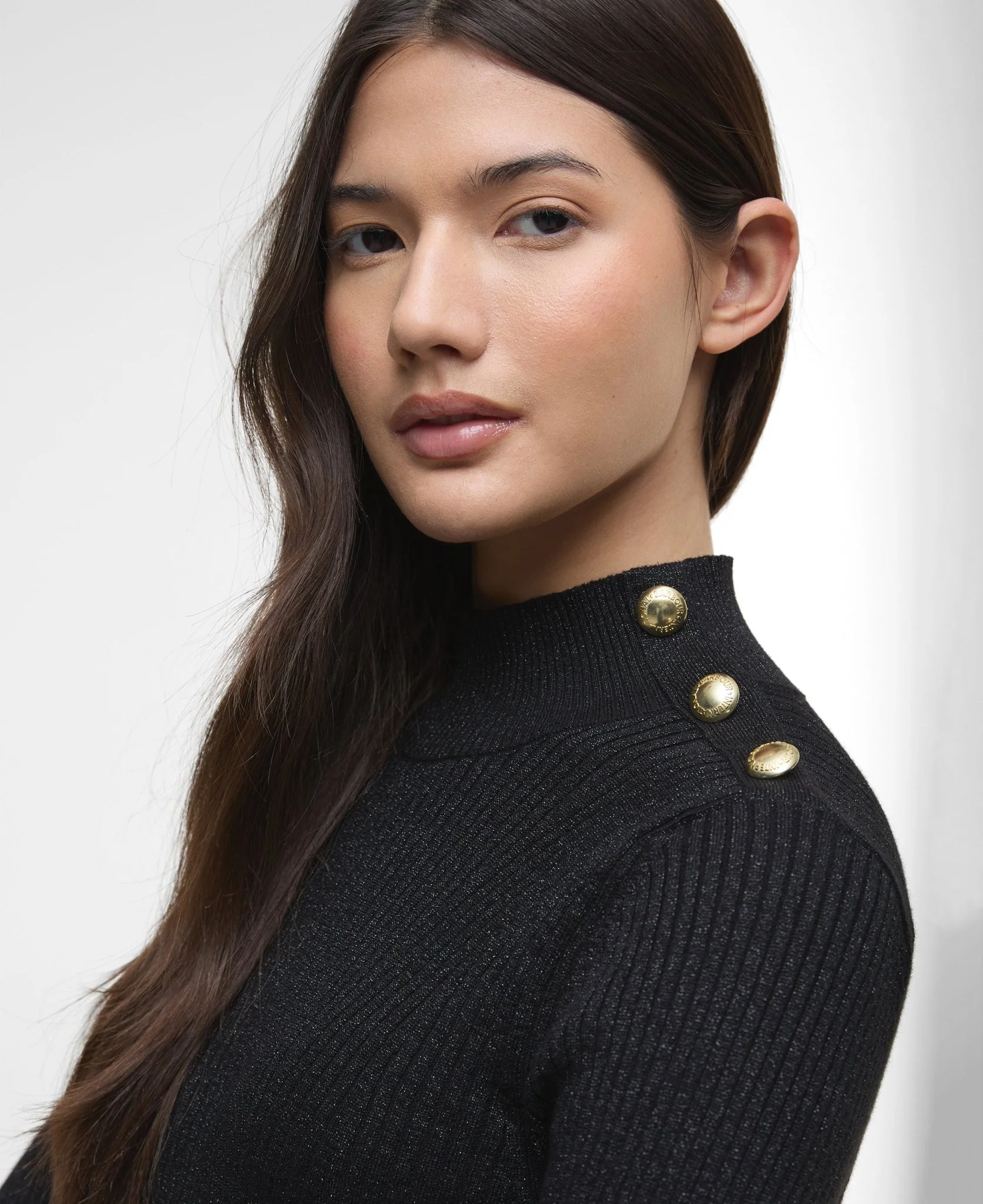 Barbour International Stella Knitted Jumper Black - Image 4