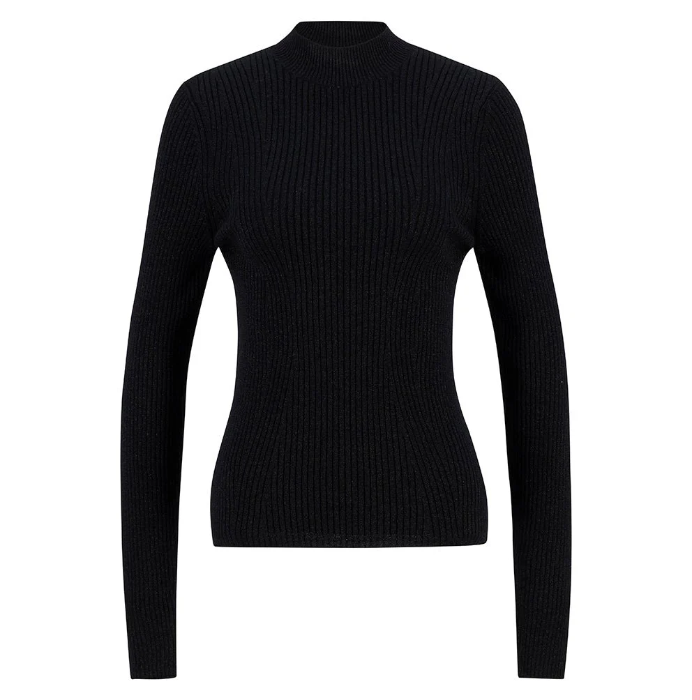 Barbour International Stella Knitted Jumper Black - Image 7
