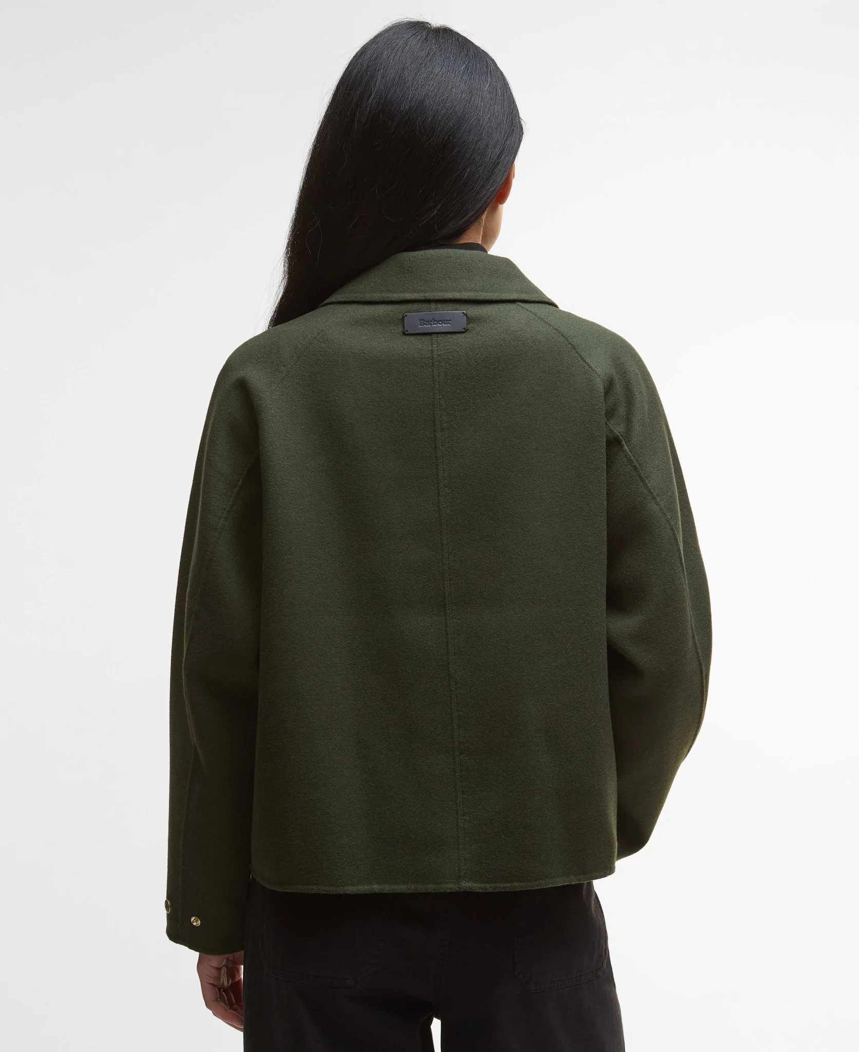 Barbour Leonie Overshirt Olive - Image 4