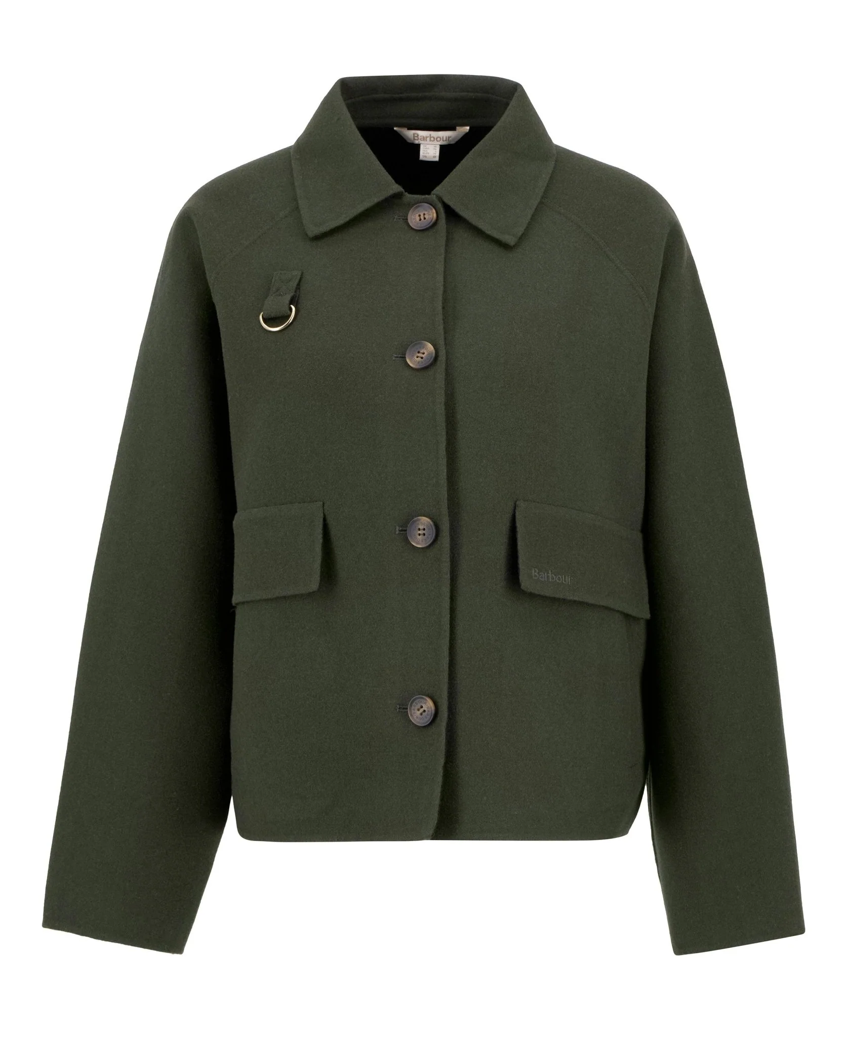 Barbour Leonie Overshirt Olive - Image 7