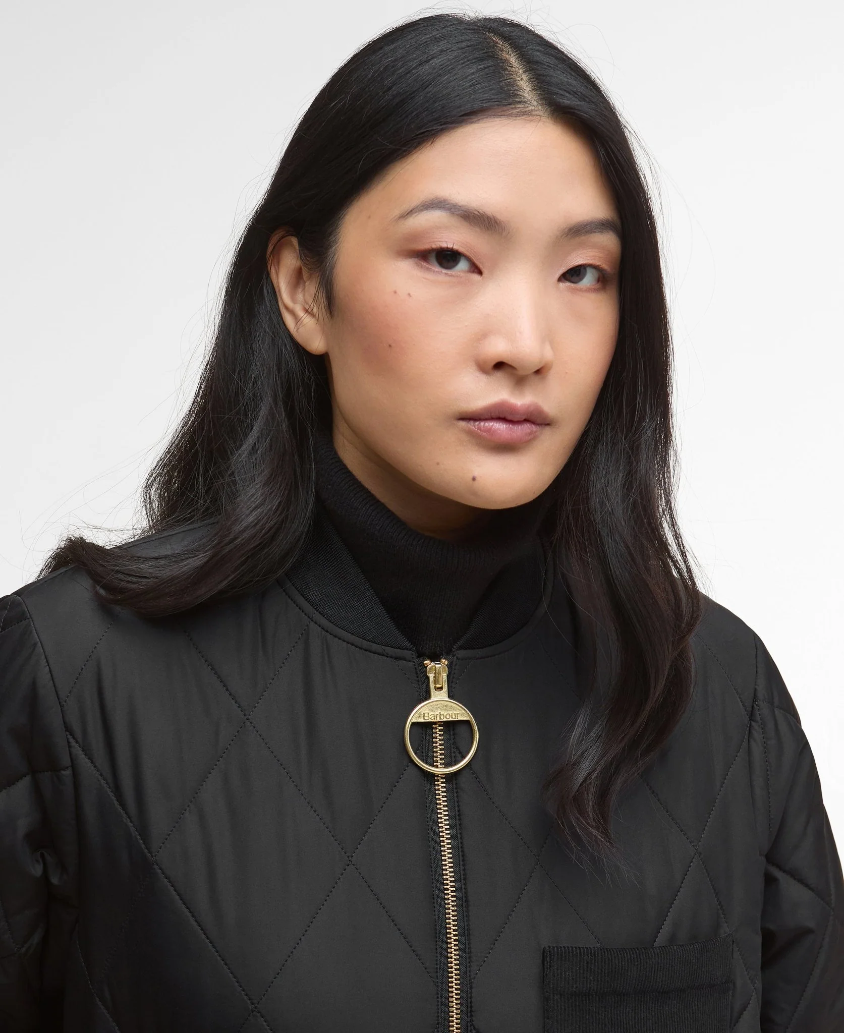 Barbour Leonie Quilted Jacket Black - Image 4