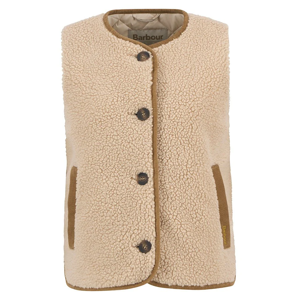 Barbour Luciana Fleece Gilet Natural - Image 6