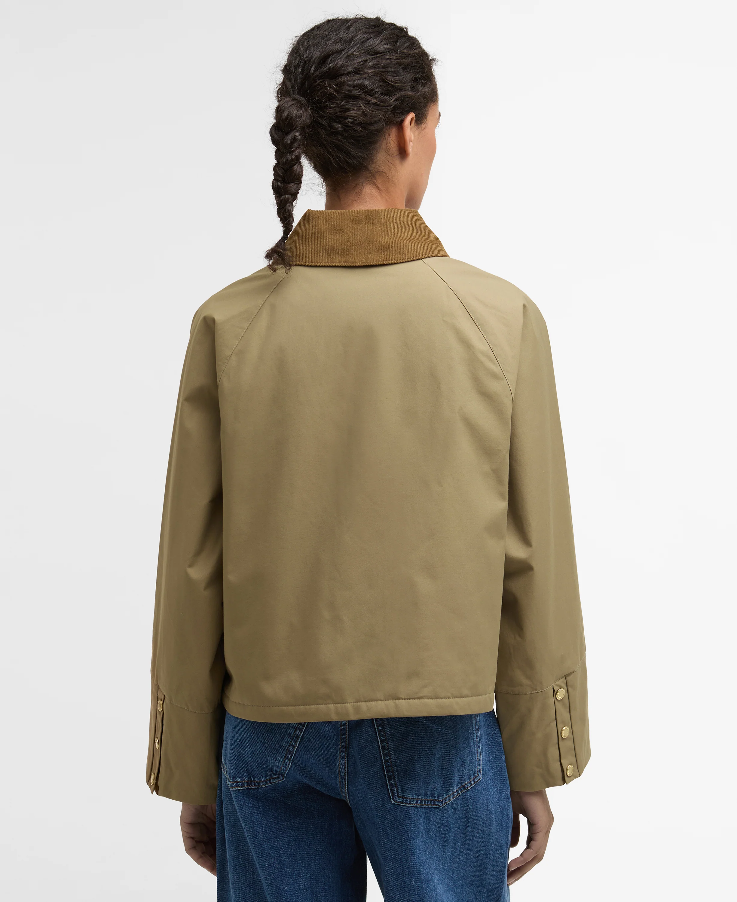 Barbour Phoebe Casual Jacket Military Brown - Image 5