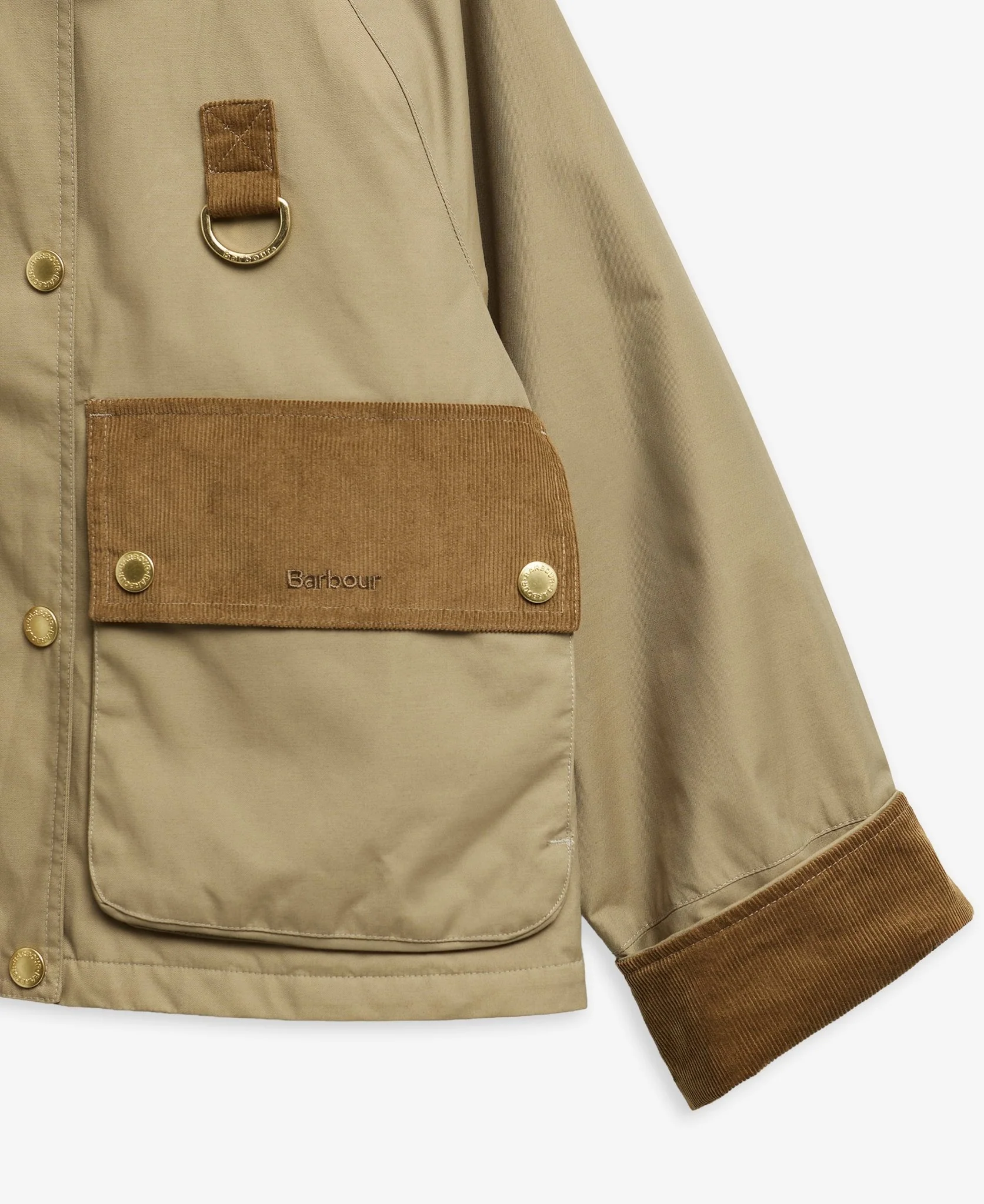 Barbour Phoebe Casual Jacket Military Brown - Image 9