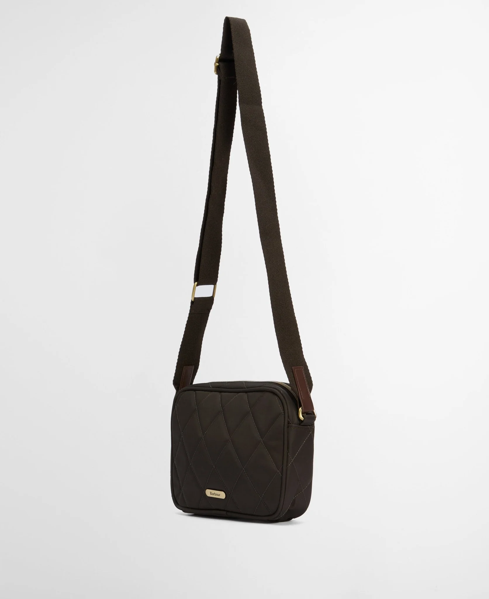 Barbour Quilted Crossbody Bag Olive - Image 3
