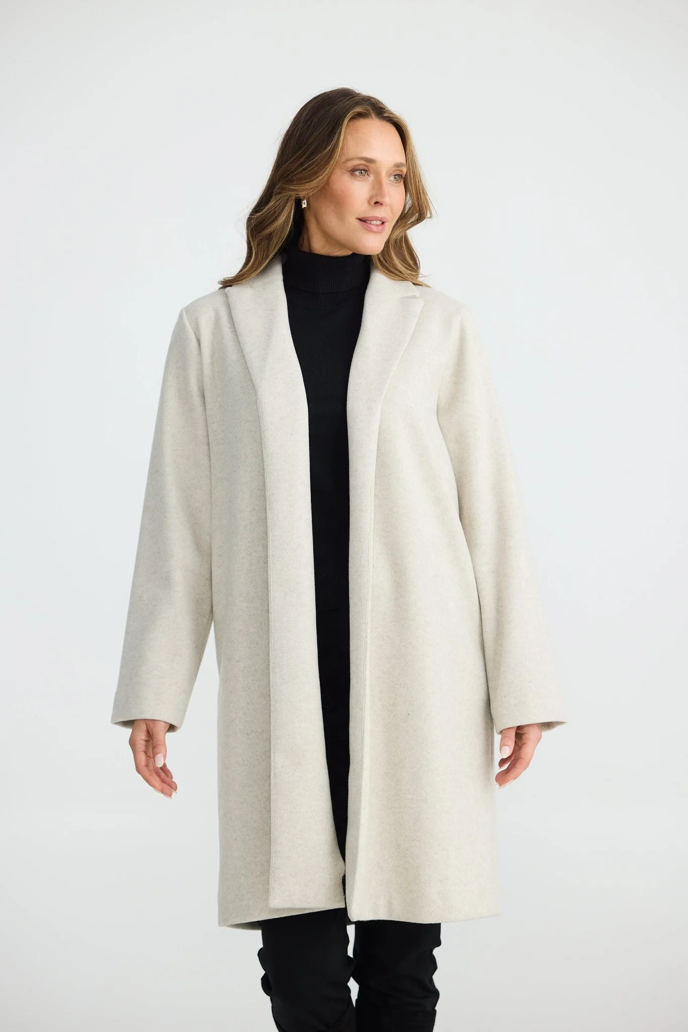 Brave And True Bella Coat Oat Marle