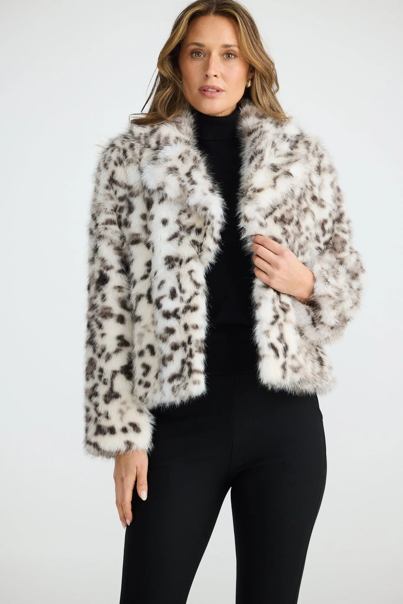 Brave And True Bertoli Jacket Grey Leopard