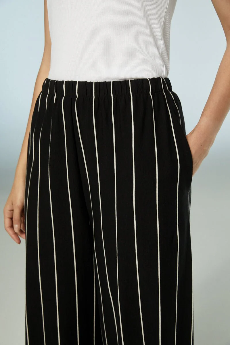 Neirami Elastic Pleat Trousers Nera - Image 3