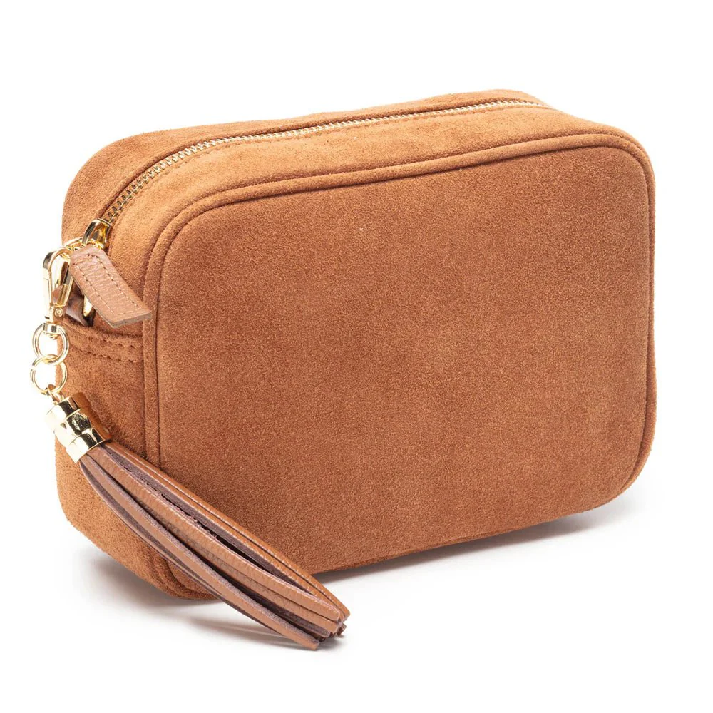Elie Beaumont Suede Crossbody Bag - Image 3