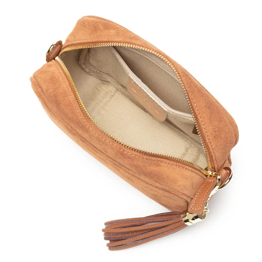 Elie Beaumont Suede Crossbody Bag - Image 4