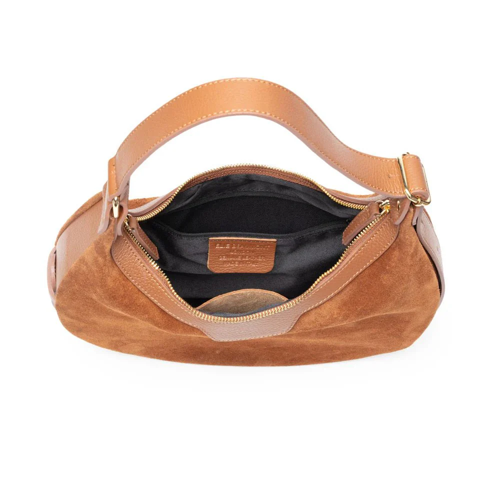Elie Beaumont Suede Shoulder Handbag - Image 11