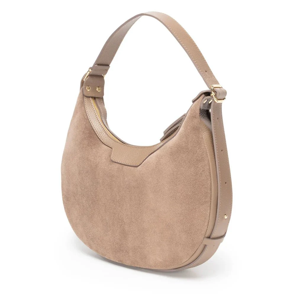 Elie Beaumont Suede Shoulder Handbag - Image 13