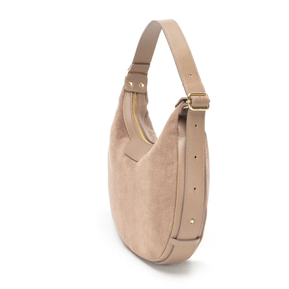 Elie Beaumont Suede Shoulder Handbag - Image 14
