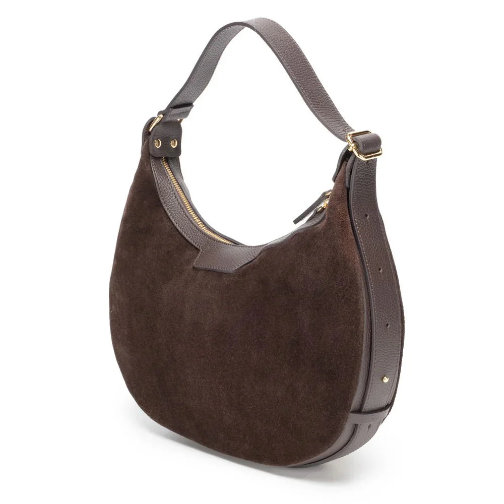 Elie Beaumont Suede Shoulder Handbag - Image 5