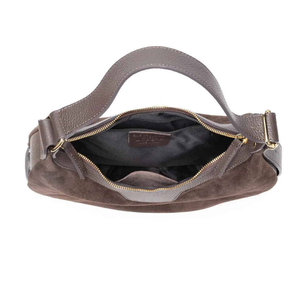 Elie Beaumont Suede Shoulder Handbag - Image 7