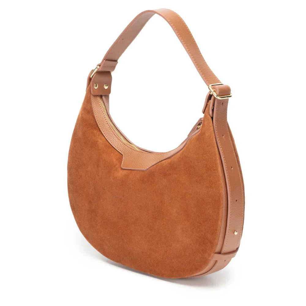 Elie Beaumont Suede Shoulder Handbag - Image 9