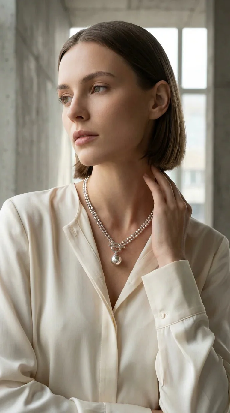 Envy Necklace 4753 Silver