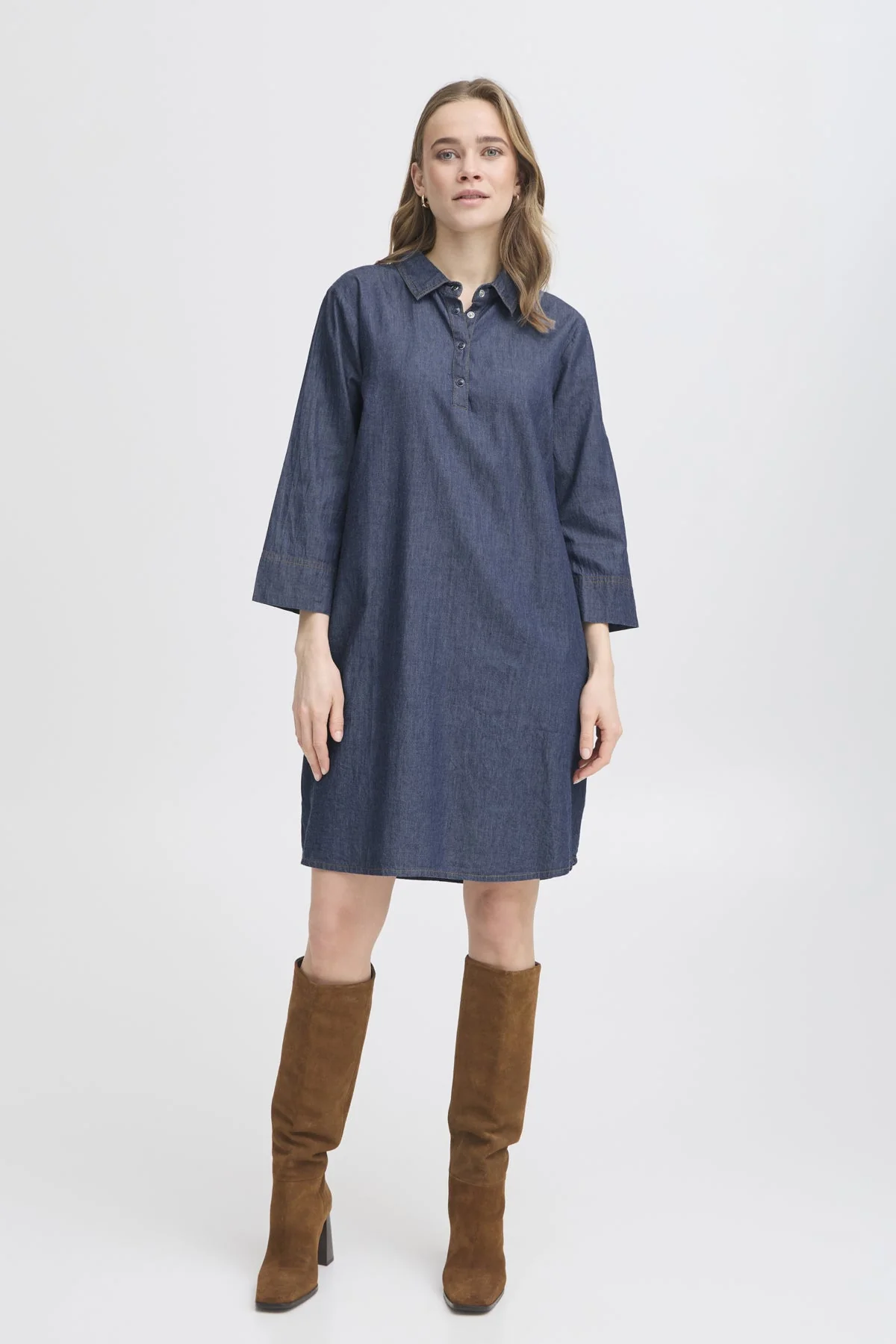 Fransa FRLarissa Dress 1 Raw Blue