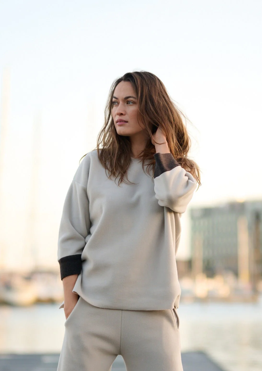 Henriette Steffensen Fleece 2 Coloured Blouse - Image 2