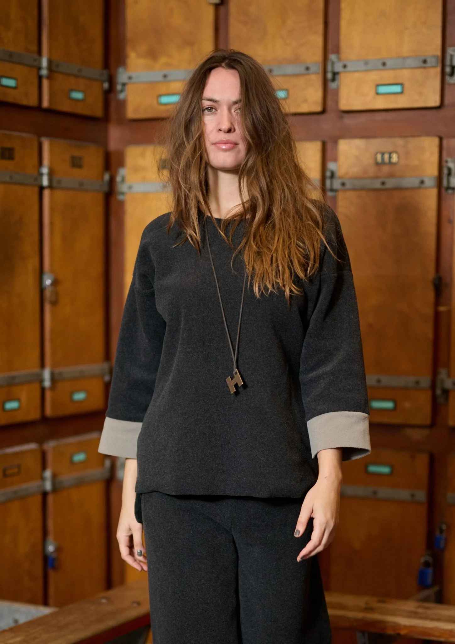 Henriette Steffensen Fleece 2 Coloured Blouse - Image 5