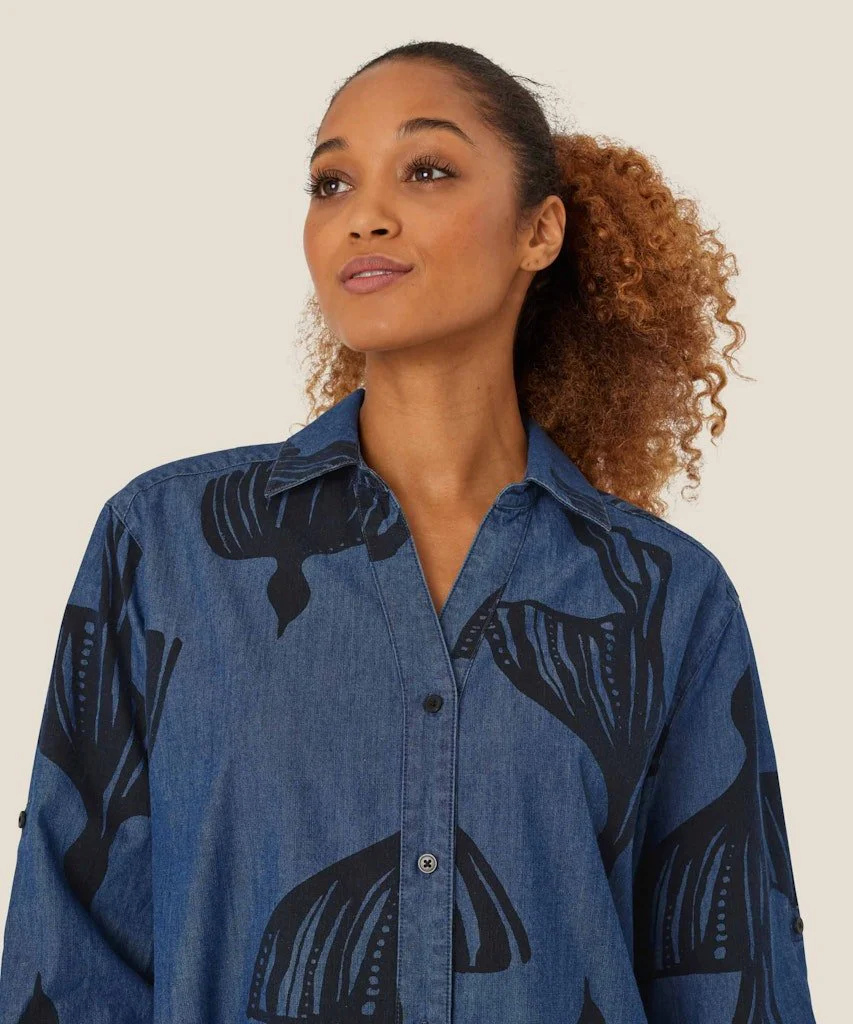 Masai Ireba Dark Denim Shirt - Image 4