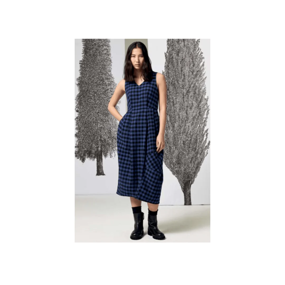Neirami Irregular Eva Check Dress - Image 2