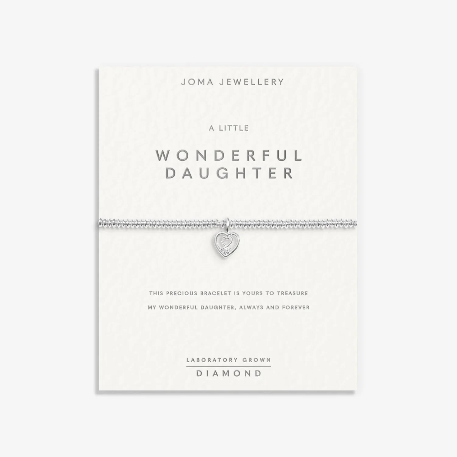 Joma Jewellery Bracelet Laboratory Grown Diamond A Little 'Wonderful Daughter' - Image 6