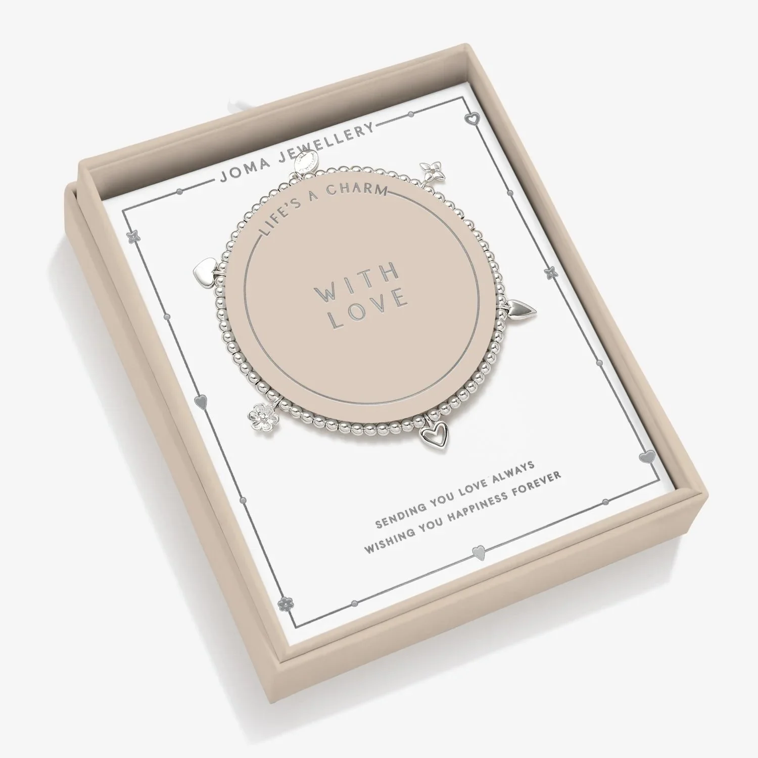 Joma Jewellery Bracelet Life's A Charm 'With Love' - Image 2