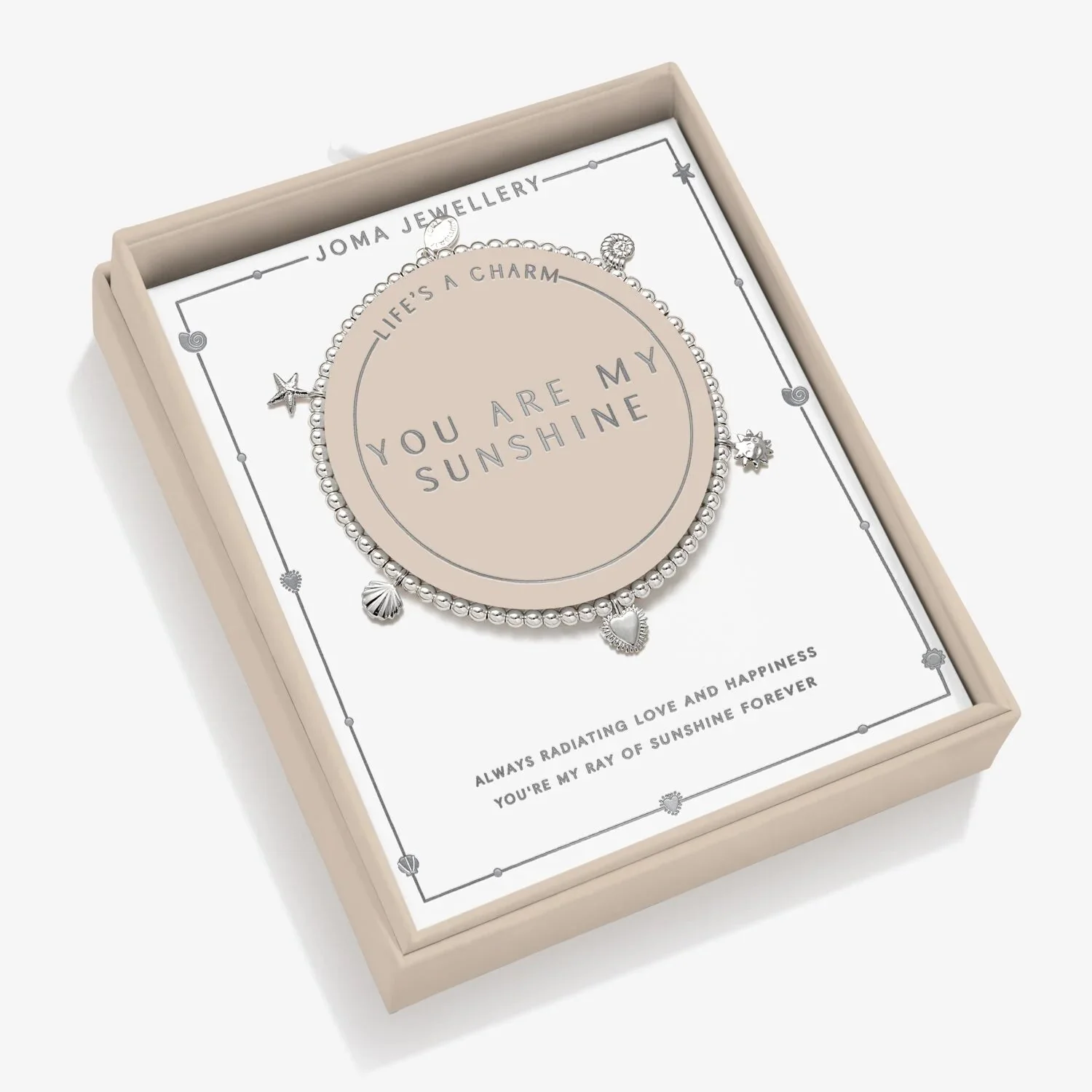 Joma Jewellery Bracelet Life's A Charm 'You Are My Sunshine' - Image 2
