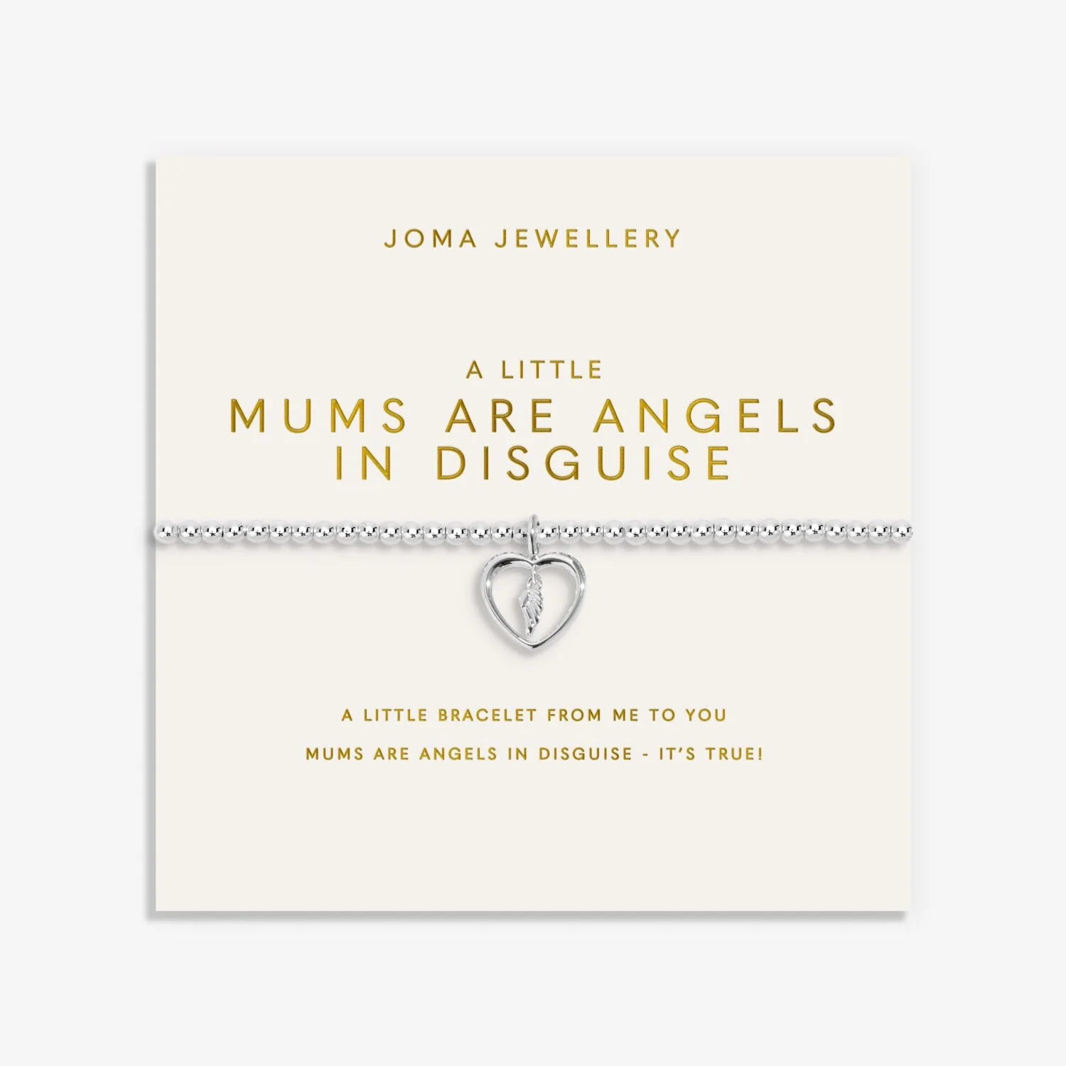 Joma Jewellery Bracelet Mother's Day A Little 'Mums Are Angels In Disguise'